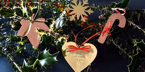 Copper and brass Christmas decoration making, half-day course