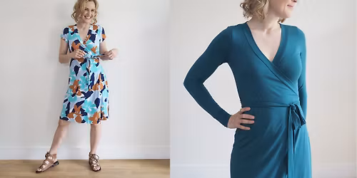 Learn to sew a wrap dress