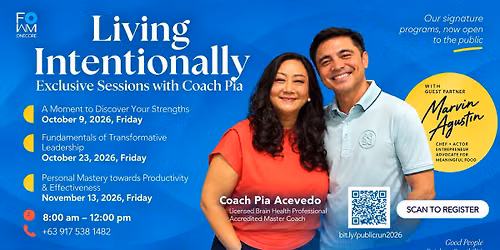 Living Intentionally - 3 dates mark your calendars!