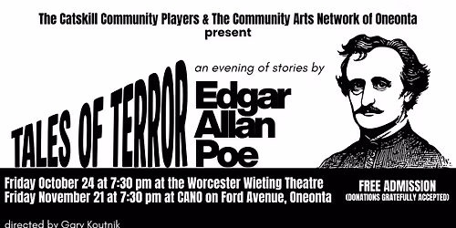 CCP and CANO present - TALES of TERROR - An Evening of Stories With Edgar Allan Poe