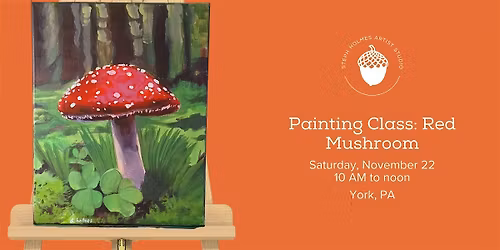 Painting Class: Red Mushroom