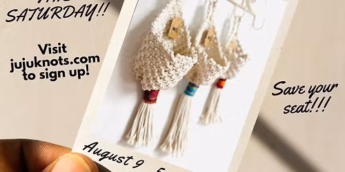 Beginning Macrame at Second Saturday in Sacramento