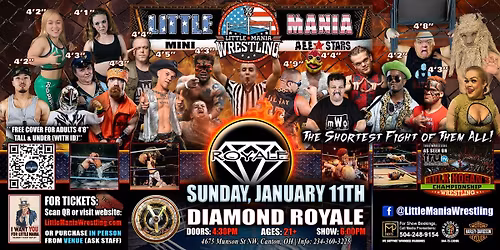 Canton, OH - Little Mania Mini Wrestling @ Diamond Royale