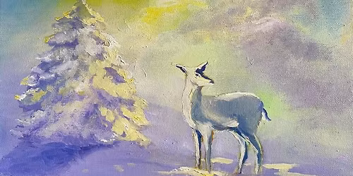 Beginners Water-Soluable Oils - Winter Pastel Landscape
