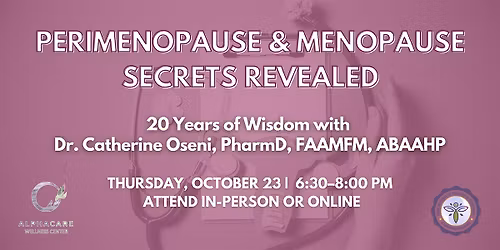 Perimenopause & Menopause Secrets Revealed \u2014 Free Hybrid Master Class