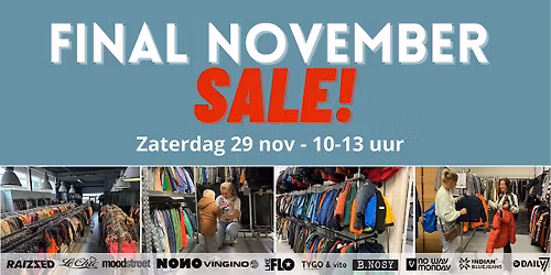 FINAL NOVEMBER SALE BIJ SAMPLESALE4KIDS