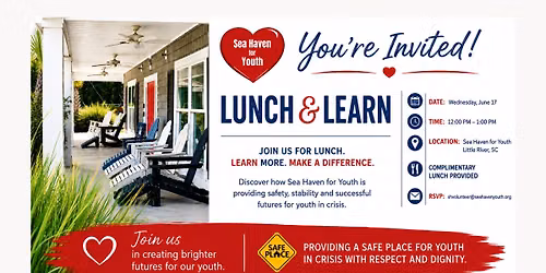 Sea Haven Monthly Lunch and Learn