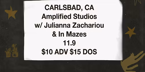 Frail Talk, Julianna Zachariou, In Mazes @ Amplified Studios