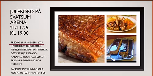 Julebord p\u00e5 Svatsum Arena