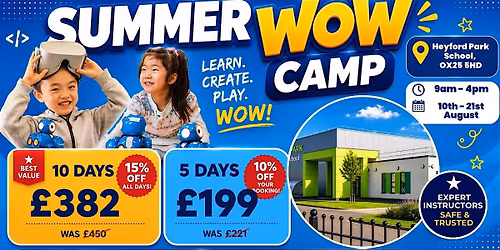 Heyford Park School Summer WOW Camp (17th - 21st August)