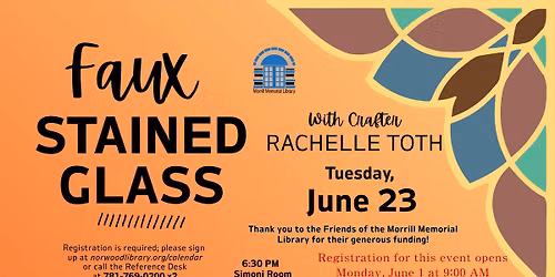 Adult Craft Program: Faux Stained Glass