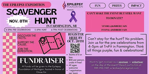 Scavenger Hunt Fundraiser: The Epilepsy Expedition