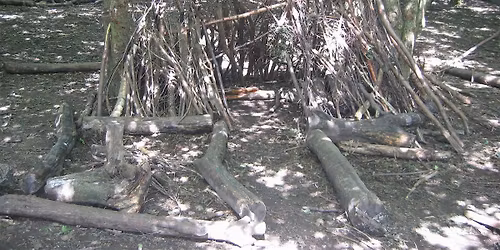 Spooky Halloween  Family Den  building at Ryton Pools Country Park