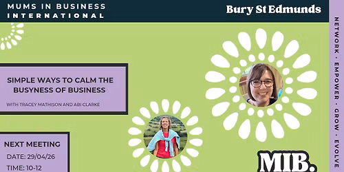 April networking with MIB - simple ways to calm the busyness of business