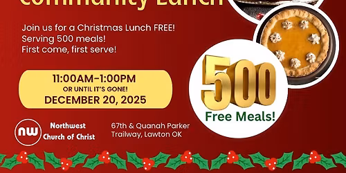 FREE Christmas Community Meal!
