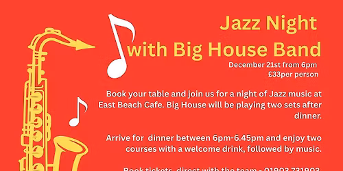 December Jazz Night at East Beach Cafe