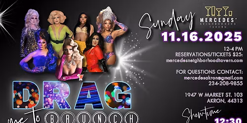 Drag Me to Brunch! A Drag Brunch at Mercedes' Tavern