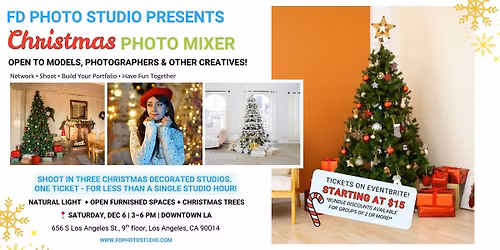 Christmas Photography Mixer Event in Downtown Los Angeles