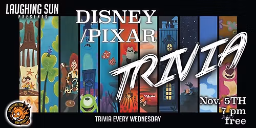 TRIVIA at Laughing Sun: Disney\/Pixar