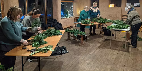 Twilight Christmas Wreath Making