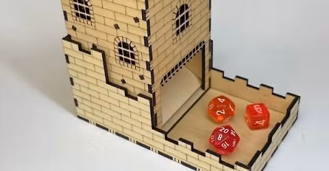 Laser-Cut DIY Dice Towers