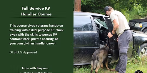 Full Service K9 Handler Course