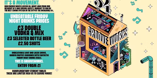 GROOVEWORKS \ud83e\ude85\ud83c\udfb6\ud83e\udea9  - FRIDAY NIGHTS @ 54