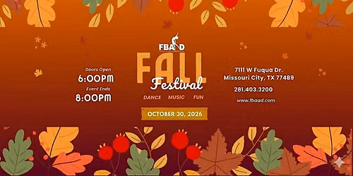 3rd Annual FBAAD Fall Festival