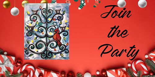 Holiday Cardinal Chandelier 