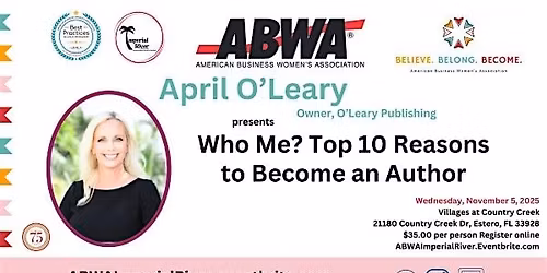 ABWA Imperial River November 5 Monthly Meeting