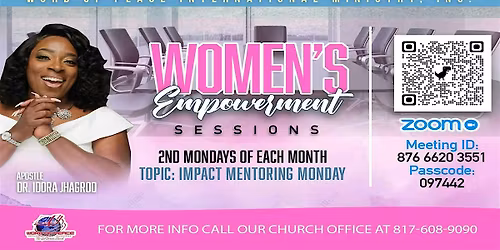 Women's Empowerment Mondays via Zoom