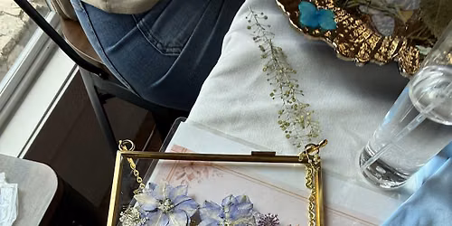 Pressed Flower Framed Art at Sonoma Chocolatiers and tea house