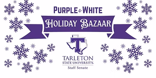 Purple & White Holiday Bazaar