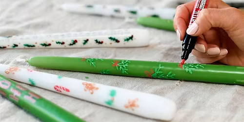 The Christmas Crafting Club: Candle Painting Workshop