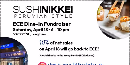 ECE Fundraiser at Sushi Nikkei