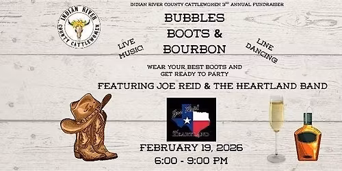 Indian River County Cattlewomen Bubbles, Boots & Bourbon Fundraiser