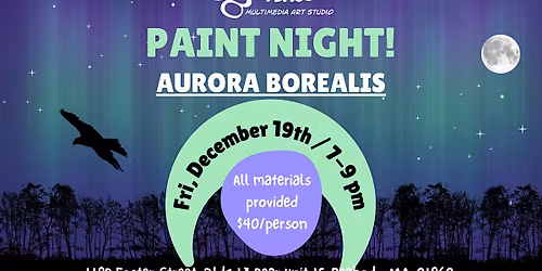 Paint Night! Aurora Borealis (Northern Lights)! 12\/19 from 7-9pm :)