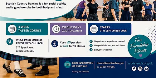 Scottish Dance Beginners Class - Wednesday evening