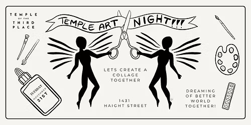 Temple Art Night: Collaborative Collage