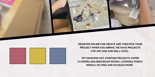 CREATE hours - Crafters Choice at COVERED WITH ART