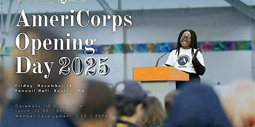 2025 AmeriCorps Opening Day Ceremony & Workshops Registration