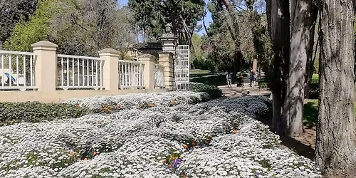 S\u00edmbolos mas\u00f3nicos y colores en el m\u00e1gico parque El Capricho. Precio:12 \u20ac