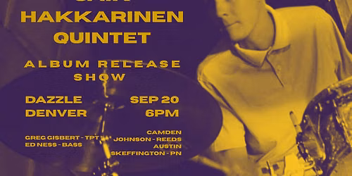 Jaik Hakkarinen Quintet | ALBUM RELEASE SHOW