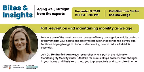 Bites & Insights: Fall prevention and maintaining mobility as we age