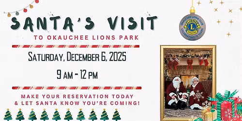 Santa's Visit to Okauchee Lion's Park