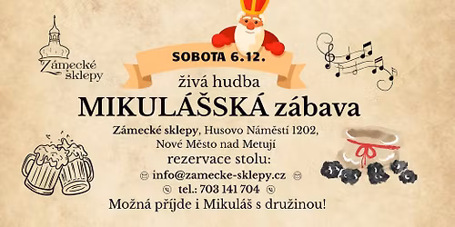 Mikul\u00e1\u0161sk\u00e1 z\u00e1bava v Z\u00e1meck\u00fdch sklepech