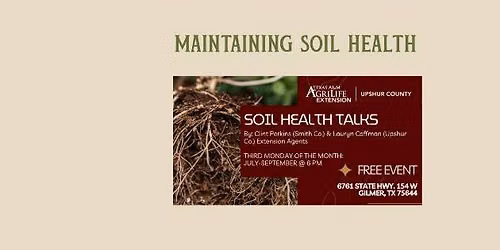 Maintaining Soil Health - Soil Health Talks