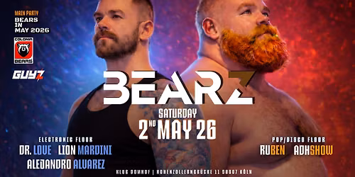 BEARZ - MAIN PARTY OF BEARS IN MAY