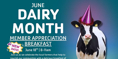June Dairy Month Member Appreciation Breakfast