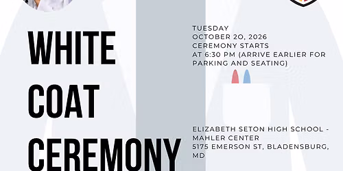 You've been invited! : Elizabeth Seton's Pharmacy Technician & Health Sciences Program- White Coat Ceremony
